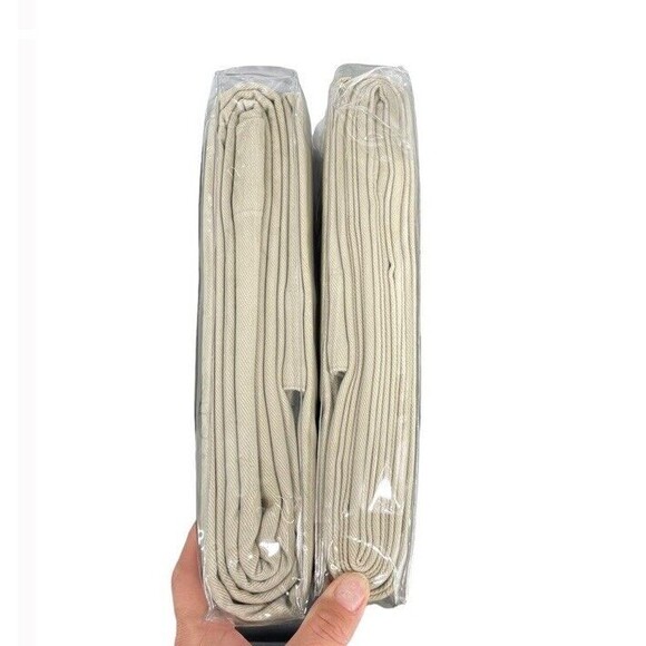 Restoration Hardware Classic Cotton Twill Tab Top Drapery 50” x 96” Set - Picture 6 of 8